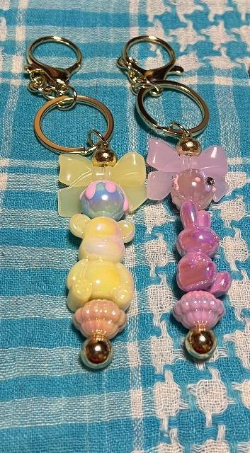 キーホルダー くまさん うさぎさん ペア < 女性ファッション  キーホルダー くまさん うさぎさん ペア  < 女性ファッションの