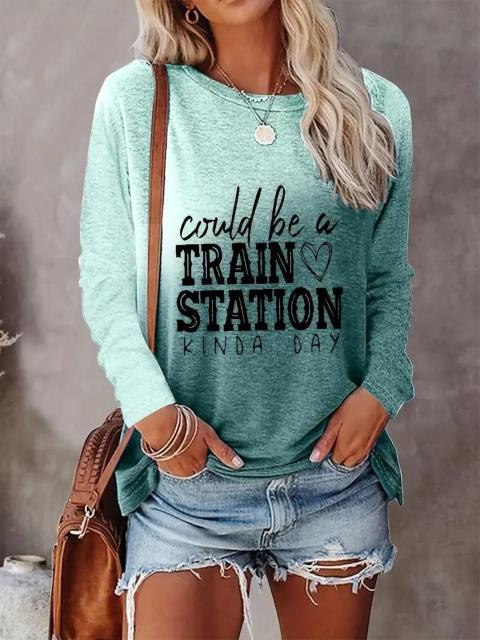 超お買い得1690円★レディース長袖Tシャツ、丸首、ポリエステル、フルプリント USAサイズS(日本サイズL相当) < 女性ファッション  超お買い得1690円★レディース長袖Tシャツ、丸首、ポリエステル、フルプリント USAサイズS(日本サイズL相当) < 女性ファッションの