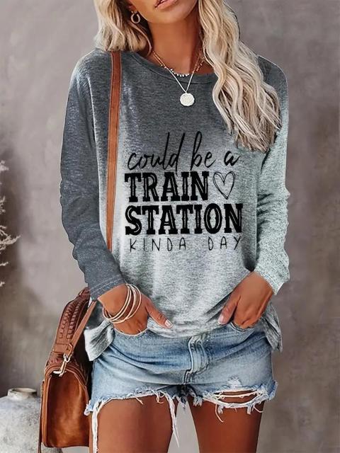 超お買い得1690円★レディース長袖Tシャツ、丸首、ポリエステル、フルプリント USAサイズS(日本サイズL相当) < 女性ファッション  超お買い得1690円★レディース長袖Tシャツ、丸首、ポリエステル、フルプリント USAサイズS(日本サイズL相当) < 女性ファッションの