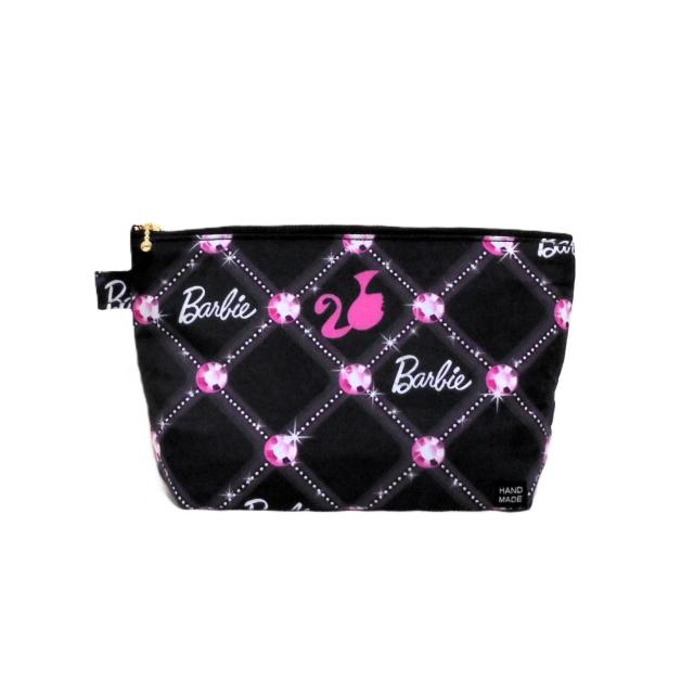 【25p】◆Barbie◆バービーアイコン・ピンクダイヤ×黒地◆ポーチ < 女性ファッション 【25p】◆Barbie◆バービーアイコン・ピンクダイヤ×黒地◆ポーチ < 女性ファッションの