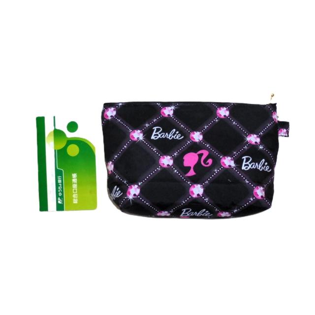 【25p】◆Barbie◆バービーアイコン・ピンクダイヤ×黒地◆ポーチ < 女性ファッション 【25p】◆Barbie◆バービーアイコン・ピンクダイヤ×黒地◆ポーチ < 女性ファッションの