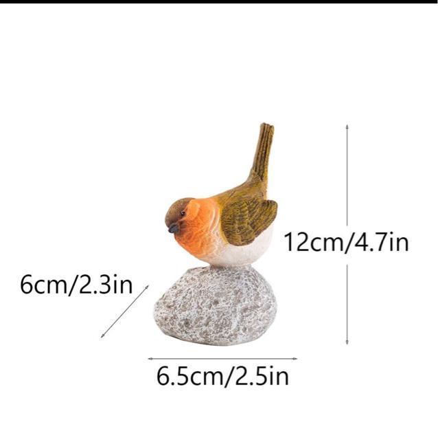 庭の鳥の彫像飾り樹脂彫刻バルコニーパティオデスクトップの鳥の置物, 6.5x6x12cm < インテリア/ライフ  庭の鳥の彫像飾り樹脂彫刻バルコニーパティオデスクトップの鳥の置物, 6.5x6x12cm < インテリア/ライフの