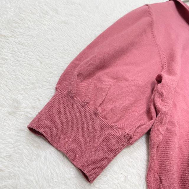 【美品】ナチュラルビューティーベーシック 2024SS 近年モデル スクエアボタンボウタイニット 半袖 サマーニット(1488) < ブランド 【美品】ナチュラルビューティーベーシック 2024SS 近年モデル スクエアボタンボウタイニット 半袖 サマーニット(1488) < ブランドの