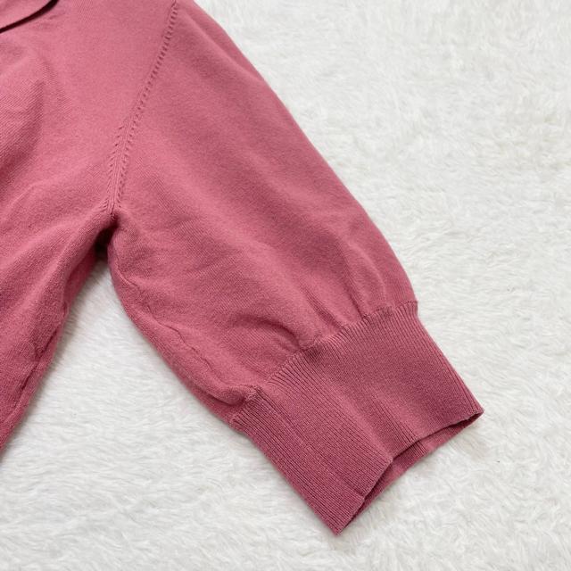 【美品】ナチュラルビューティーベーシック 2024SS 近年モデル スクエアボタンボウタイニット 半袖 サマーニット(1488) < ブランド 【美品】ナチュラルビューティーベーシック 2024SS 近年モデル スクエアボタンボウタイニット 半袖 サマーニット(1488) < ブランドの