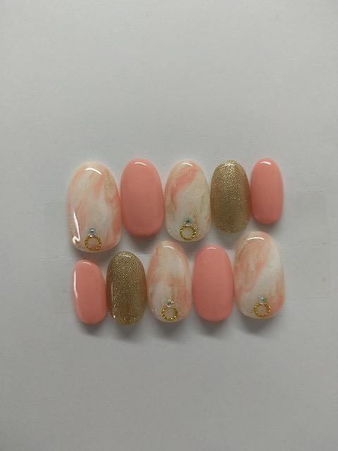 LBNYLA☆レギュラーオーバル♪ ニュアンスマーブル、ヌーディピンク、ゴールドラメ < 香水/コスメ/ネイル LBNYLA☆レギュラーオーバル♪ ニュアンスマーブル、ヌーディピンク、ゴールドラメ < 香水/コスメ/ネイルの