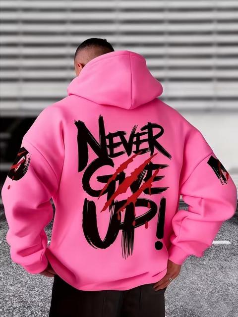 爆ヤス価格1990円★メンズ Never Give Upフーデッドスウェットシャツ - 厚手 USAサイズM(日本サイズXL)黄色 < 女性ファッション 爆ヤス価格1990円★メンズ Never Give Upフーデッドスウェットシャツ - 厚手 USAサイズM(日本サイズXL)黄色 < 女性ファッションの