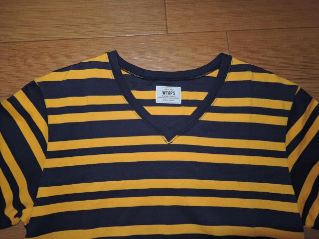 新品 WTAPS ダブルタップス V字Tシャツ S 黄紺 ボーダー VASQUE < ブランド 新品 WTAPS ダブルタップス V字Tシャツ S 黄紺 ボーダー VASQUE < ブランドの