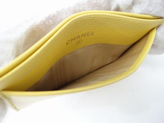 CHANEL シャネル CC ココボタン レザー カードケース イエロー【送料無料】 < ブランド CHANEL シャネル CC ココボタン レザー カードケース イエロー【送料無料】 < ブランドの