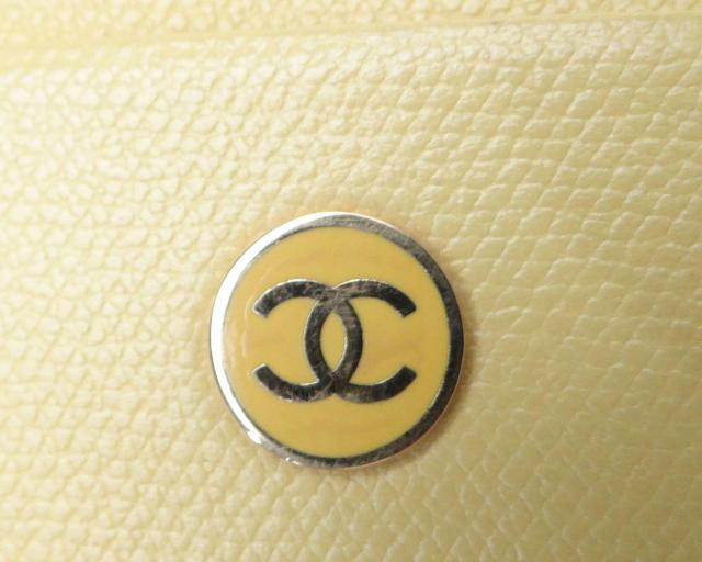 CHANEL シャネル CC ココボタン レザー カードケース イエロー【送料無料】 < ブランド CHANEL シャネル CC ココボタン レザー カードケース イエロー【送料無料】 < ブランドの