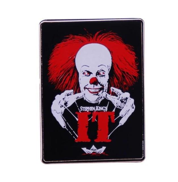 新品 映画 IT/イット ペニーワイズ モチーフ ピンブローチ  < 男性アクセサリー/時計  新品 映画 IT/イット ペニーワイズ モチーフ ピンブローチ   < 男性アクセサリー/時計の