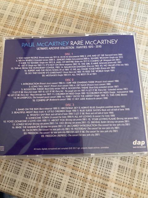 輸入盤 3枚組 PAUL McCARTNEY / RARE McCARTNEY 1970 - 2016 @-B < タレントグッズ  輸入盤 3枚組 PAUL McCARTNEY / RARE McCARTNEY 1970 - 2016 @-B < タレントグッズの