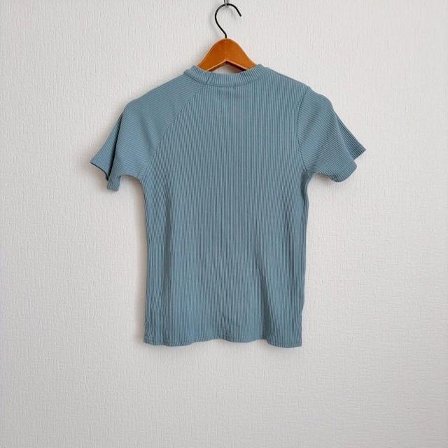 ◆アシンメトリーネックTシャツ◆くすみブルーL★鎖骨チラ見え*ギャルコーデ♪美品 < 女性ファッション ◆アシンメトリーネックTシャツ◆くすみブルーL★鎖骨チラ見え*ギャルコーデ♪美品 < 女性ファッションの