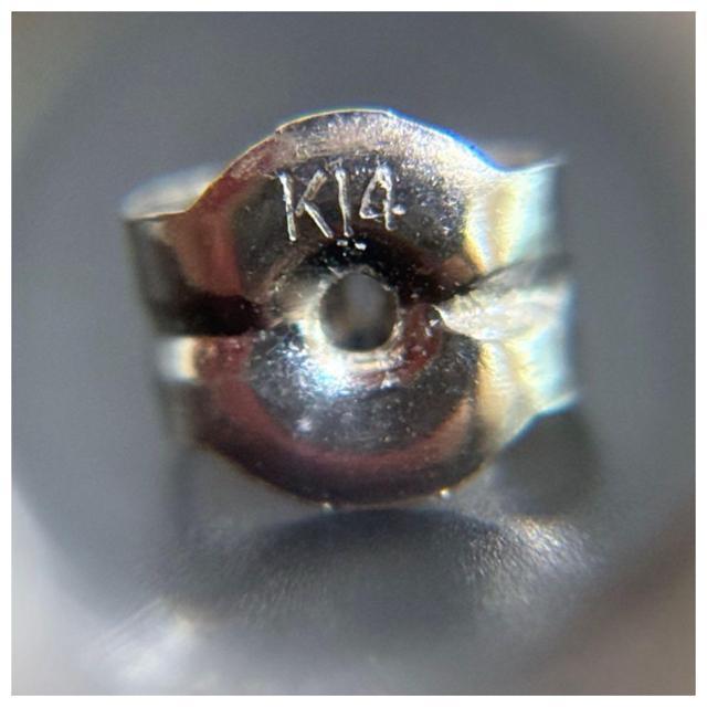 K14 ホワイトゴールド 水色 石入り しずく ドロップ ピアス < 女性アクセサリー/時計 K14 ホワイトゴールド 水色 石入り しずく ドロップ ピアス < 女性アクセサリー/時計の