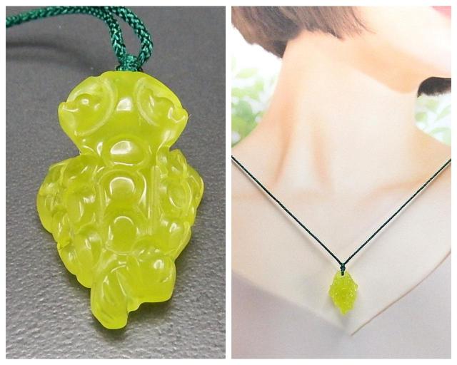 レア色天然石黄色ネフライト金蟾きんせん3D彫刻ペンダントネックレス < 女性アクセサリー/時計 レア色天然石黄色ネフライト金蟾きんせん3D彫刻ペンダントネックレス < 女性アクセサリー/時計の