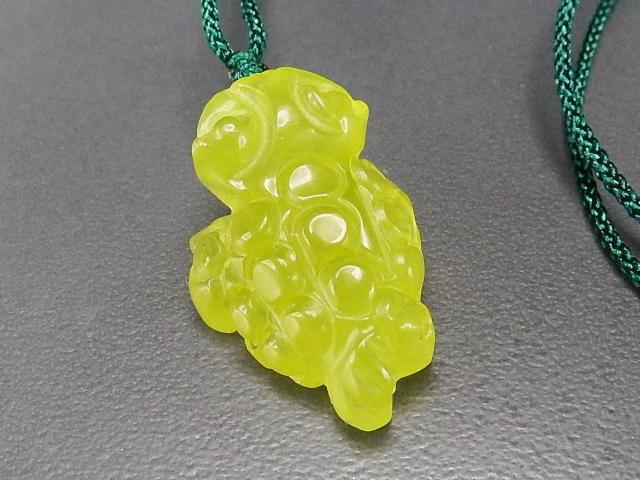 レア色天然石黄色ネフライト金蟾きんせん3D彫刻ペンダントネックレス < 女性アクセサリー/時計 レア色天然石黄色ネフライト金蟾きんせん3D彫刻ペンダントネックレス < 女性アクセサリー/時計の