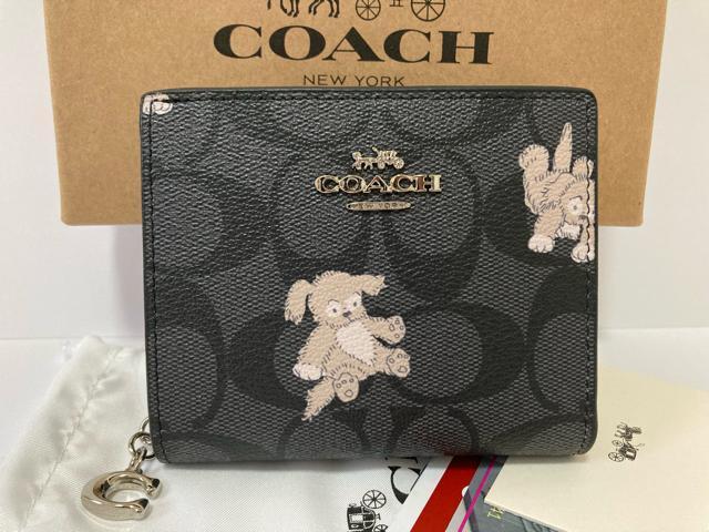 【未使用/処分!】COACH 財布 ドッグ★二つ折り コンパクト★コーチCC921 犬 < ブランド 【未使用/処分!】COACH 財布 ドッグ★二つ折り コンパクト★コーチCC921 犬 < ブランドの