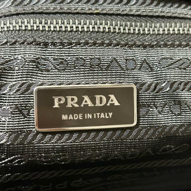 PRADA プラダ キャンバス レザー ヴィンテージ トートバッグ 三角プレートロゴ < ブランド PRADA プラダ キャンバス レザー ヴィンテージ トートバッグ 三角プレートロゴ < ブランドの