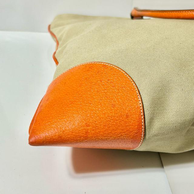 PRADA プラダ キャンバス レザー ヴィンテージ トートバッグ 三角プレートロゴ < ブランド PRADA プラダ キャンバス レザー ヴィンテージ トートバッグ 三角プレートロゴ < ブランドの