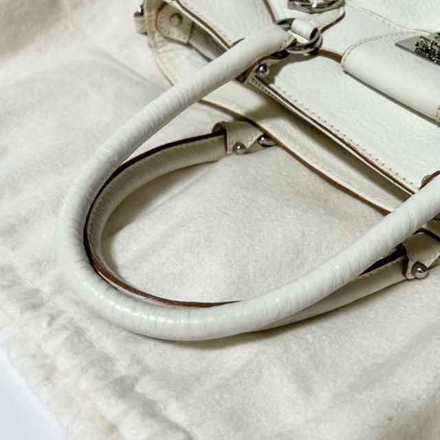 Salvatore Ferragamo �t�F���K�� AB-21-7421 �K���`�[�j ���U�[ �n���h�o�b�O �A�C�{���[ �V���o�[ �� �u�����h�� 