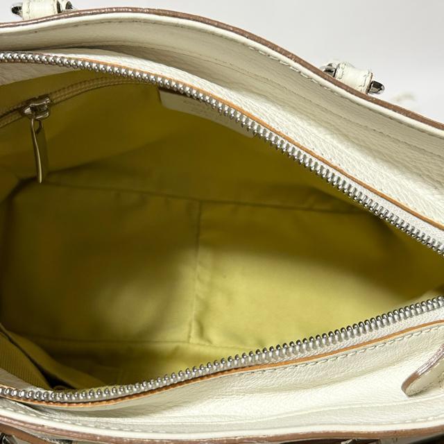 Salvatore Ferragamo �t�F���K�� AB-21-7421 �K���`�[�j ���U�[ �n���h�o�b�O �A�C�{���[ �V���o�[ �� �u�����h�� 