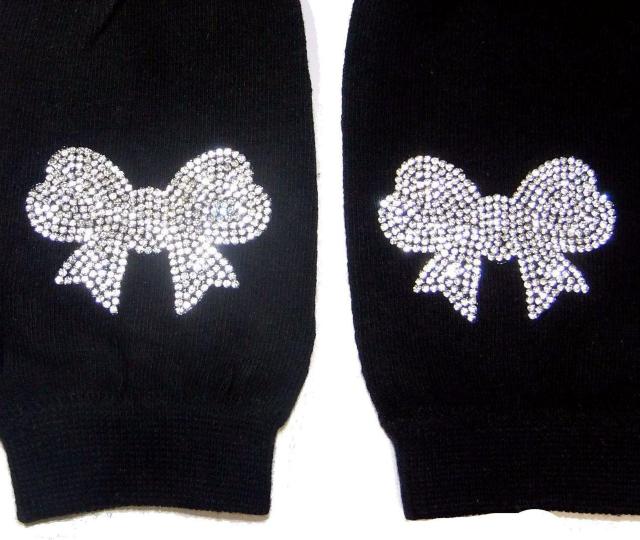 ラインストーン リボン ワッペン アームカバー グローブ 指なし 手袋 < 女性ファッション ラインストーン リボン ワッペン アームカバー グローブ 指なし 手袋 < 女性ファッションの