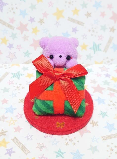 ハンドメイド♪ポンポンマスコット『くまちゃんからのプレゼント』ライトパープル < ペット/手芸/園芸  ハンドメイド♪ポンポンマスコット『くまちゃんからのプレゼント』ライトパープル  < ペット/手芸/園芸の