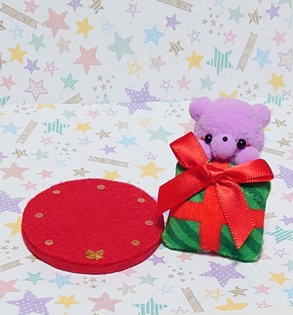 ハンドメイド♪ポンポンマスコット『くまちゃんからのプレゼント』ライトパープル < ペット/手芸/園芸  ハンドメイド♪ポンポンマスコット『くまちゃんからのプレゼント』ライトパープル < ペット/手芸/園芸の