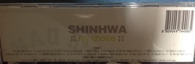 シンファ、マイチョイス、Shinhwa my choice CD+VCDの2枚組、選べる粗品付き!廃盤で希少品!送料無料です! < タレントグッズ  シンファ、マイチョイス、Shinhwa my choice CD+VCDの2枚組、選べる粗品付き!廃盤で希少品!送料無料です! < タレントグッズの