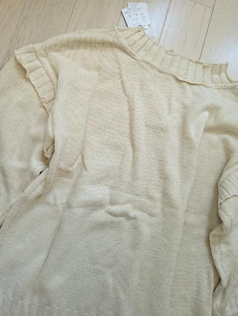 L★GYLE★深Vネッククラッシュデザインロングニット★新品 < 女性ファッション  L★GYLE★深Vネッククラッシュデザインロングニット★新品 < 女性ファッションの