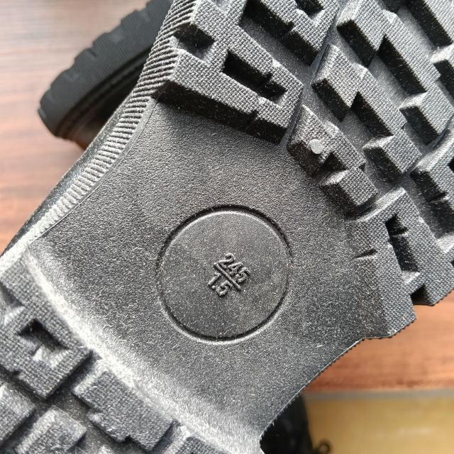 新品 24.5cm レディース ブーツ ブラック 厚底 シューズ ショートブーツ < 女性ファッション  新品 24.5cm レディース ブーツ ブラック 厚底 シューズ ショートブーツ < 女性ファッションの