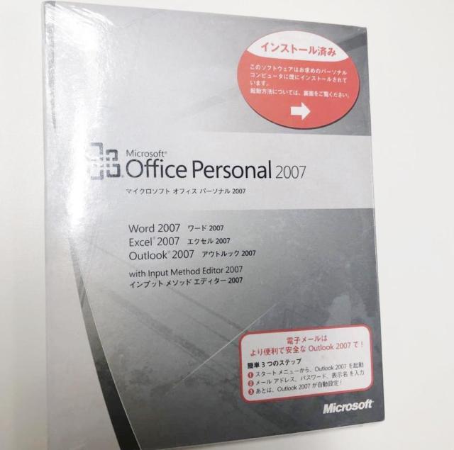 Microsoft Office Personal 2007 < PC本体/周辺機器 Microsoft Office Personal 2007 < PC本体/周辺機器の