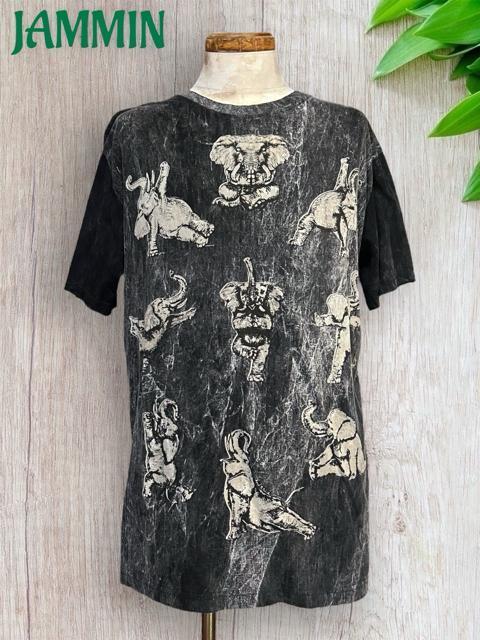 象さんヨガTシャツ ヨガ アジアン エスニック ヒッピー サイケ < 男性ファッション 象さんヨガTシャツ ヨガ アジアン エスニック ヒッピー サイケ < 男性ファッションの