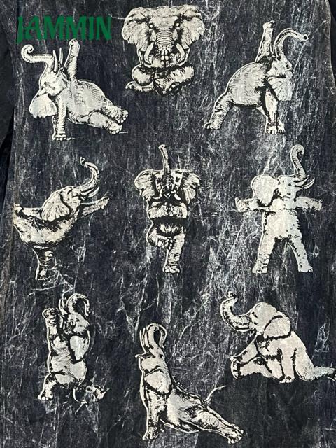 象さんヨガTシャツ ヨガ アジアン エスニック ヒッピー サイケ < 男性ファッション 象さんヨガTシャツ ヨガ アジアン エスニック ヒッピー サイケ < 男性ファッションの