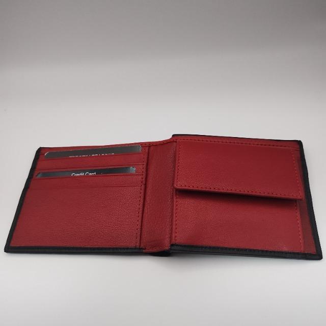 未使用★ラッフィナート 二つ折り財布 メンズ 本革 レザー 小銭入れ カード4枚 ブラック×レッド < 男性ファッション 未使用★ラッフィナート 二つ折り財布 メンズ 本革 レザー 小銭入れ カード4枚 ブラック×レッド < 男性ファッションの