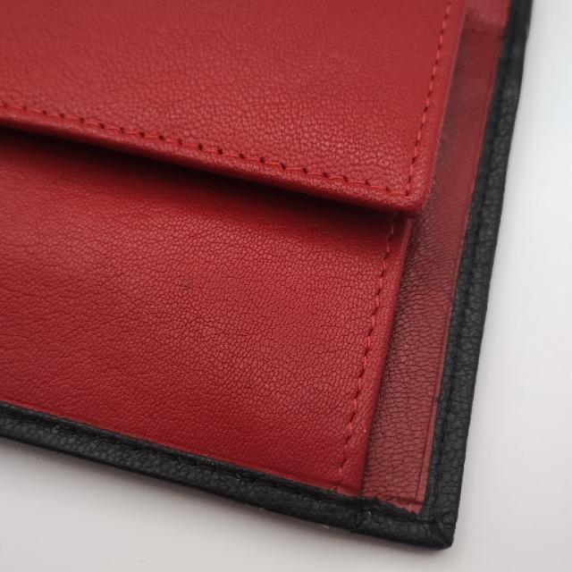 未使用★ラッフィナート 二つ折り財布 メンズ 本革 レザー 小銭入れ カード4枚 ブラック×レッド < 男性ファッション 未使用★ラッフィナート 二つ折り財布 メンズ 本革 レザー 小銭入れ カード4枚 ブラック×レッド < 男性ファッションの