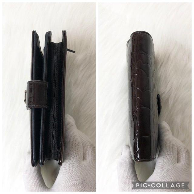 【美品】CHANEL シャネル 二つ折り財布 折り財布 カメリア ココマーク パテントレザー < ブランド 【美品】CHANEL シャネル 二つ折り財布 折り財布 カメリア ココマーク パテントレザー < ブランドの