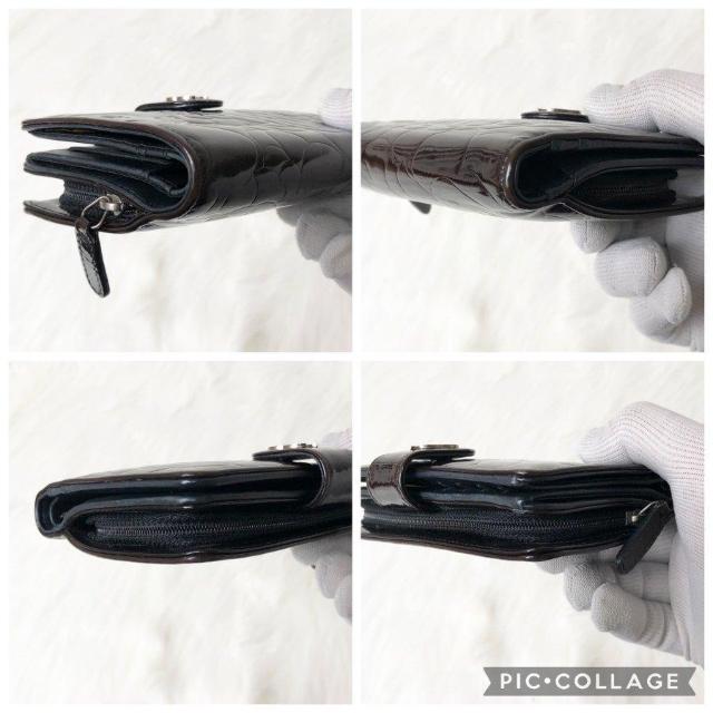 【美品】CHANEL シャネル 二つ折り財布 折り財布 カメリア ココマーク パテントレザー < ブランド 【美品】CHANEL シャネル 二つ折り財布 折り財布 カメリア ココマーク パテントレザー < ブランドの