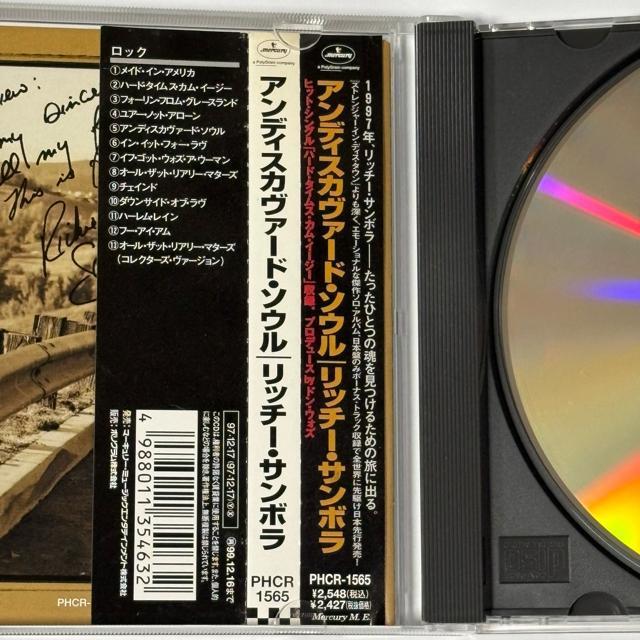 RICHIE SAMBORA / UNDISCOVERED SOUL < CD/DVD/ビデオ RICHIE SAMBORA / UNDISCOVERED SOUL < CD/DVD/ビデオの