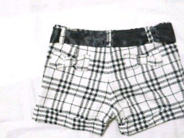リボンベルト付♪バックリボンポケット チェック柄 ショーパン < 女性ファッション リボンベルト付♪バックリボンポケット チェック柄 ショーパン < 女性ファッションの