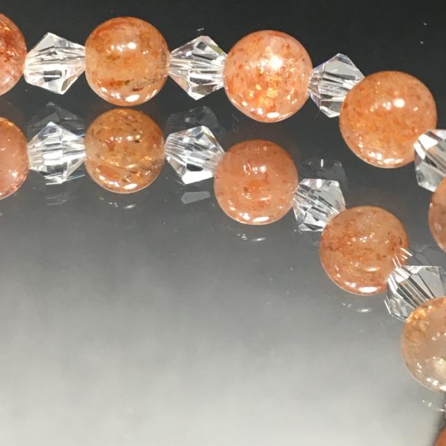 《No.105》天然石サンストーン オリジナルデザイン < 女性アクセサリー/時計  《No.105》天然石サンストーン オリジナルデザイン < 女性アクセサリー/時計の