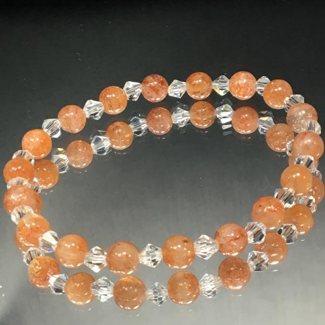 《No.105》天然石サンストーン オリジナルデザイン < 女性アクセサリー/時計  《No.105》天然石サンストーン オリジナルデザイン < 女性アクセサリー/時計の