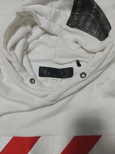 rovtski 刺繍 プリント プルオーバー スウェット パーカー フリーサイズ ロフトスキー 白 ホワイト #00-FREE 服 < ブランド  rovtski 刺繍 プリント プルオーバー スウェット パーカー フリーサイズ ロフトスキー 白 ホワイト #00-FREE 服 < ブランドの