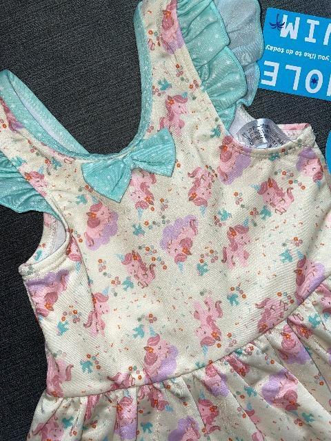 ♯新品♯UVプロテクト SUNblock  ワンピース 水着 80  ☆☆☆可愛いユニコーン柄   CG < キッズ/ベビー  ♯新品♯UVプロテクト SUNblock  ワンピース 水着 80  ☆☆☆可愛いユニコーン柄   CG < キッズ/ベビーの