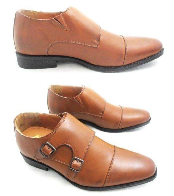 1円~C794新品AAAストレートチップ/ダブルモンクストラップシークレットシューズ27.5a3E LBR♂ < 男性ファッション  1円~C794新品AAAストレートチップ/ダブルモンクストラップシークレットシューズ27.5a3E LBR♂ < 男性ファッションの