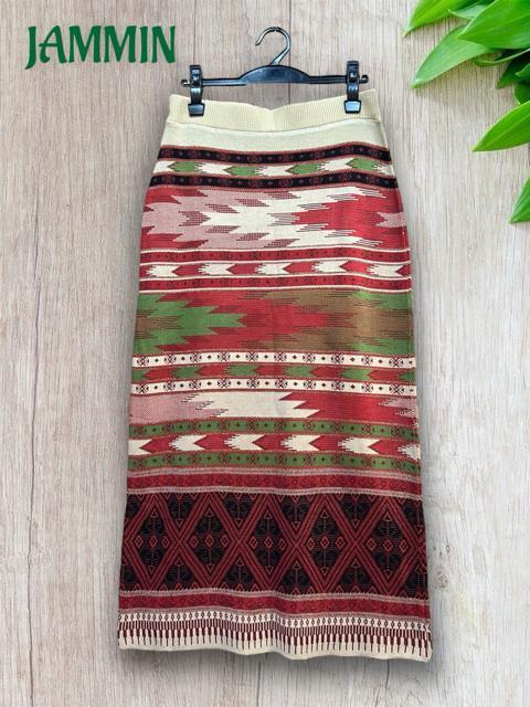 アジアン柄ニットスカート ニットスカート アジアン エスニック ヒッピー < 女性ファッション アジアン柄ニットスカート ニットスカート アジアン エスニック ヒッピー < 女性ファッションの