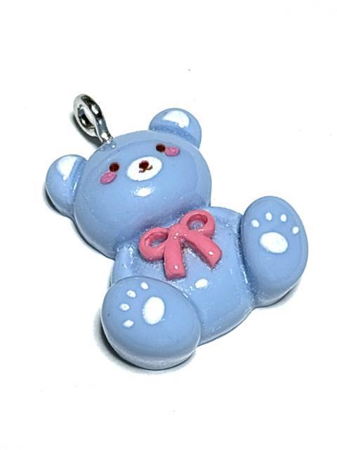 940 水色 テディベア 熊のぬいぐるみ 1個 樹脂チャーム アクセサリーパーツ < ペット/手芸/園芸 940 水色 テディベア 熊のぬいぐるみ 1個 樹脂チャーム アクセサリーパーツ < ペット/手芸/園芸の