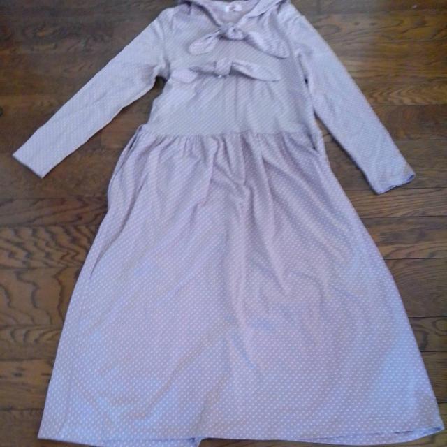 PICCO LOVER ワンピース マタニティにも 薄いピンク/白のドット < 女性ファッション PICCO LOVER ワンピース マタニティにも 薄いピンク/白のドット < 女性ファッションの