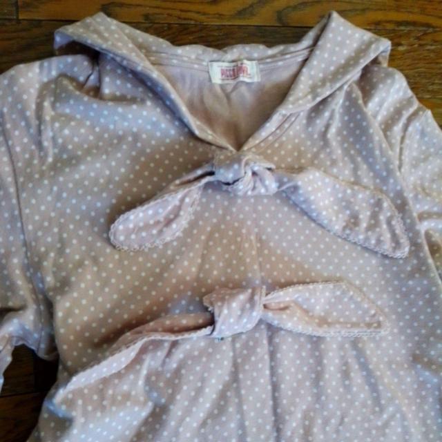 PICCO LOVER ワンピース マタニティにも 薄いピンク/白のドット < 女性ファッション PICCO LOVER ワンピース マタニティにも 薄いピンク/白のドット < 女性ファッションの