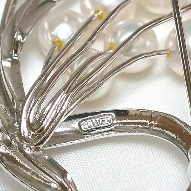 SILVER刻印 ブローチ 3点 パール ゴールデンパール シルバー < 女性アクセサリー/時計 SILVER刻印 ブローチ 3点 パール ゴールデンパール シルバー < 女性アクセサリー/時計の