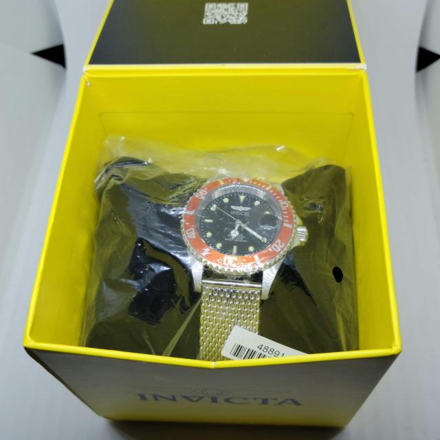 INVICTA �C���r�N�^ 40mm �v���_�C�o�[ �G�[�y�b�N�X �I�[�g�}�`�b�N �I�����W�x�[�� �� �j���A�N�Z�T���[/���v�� 